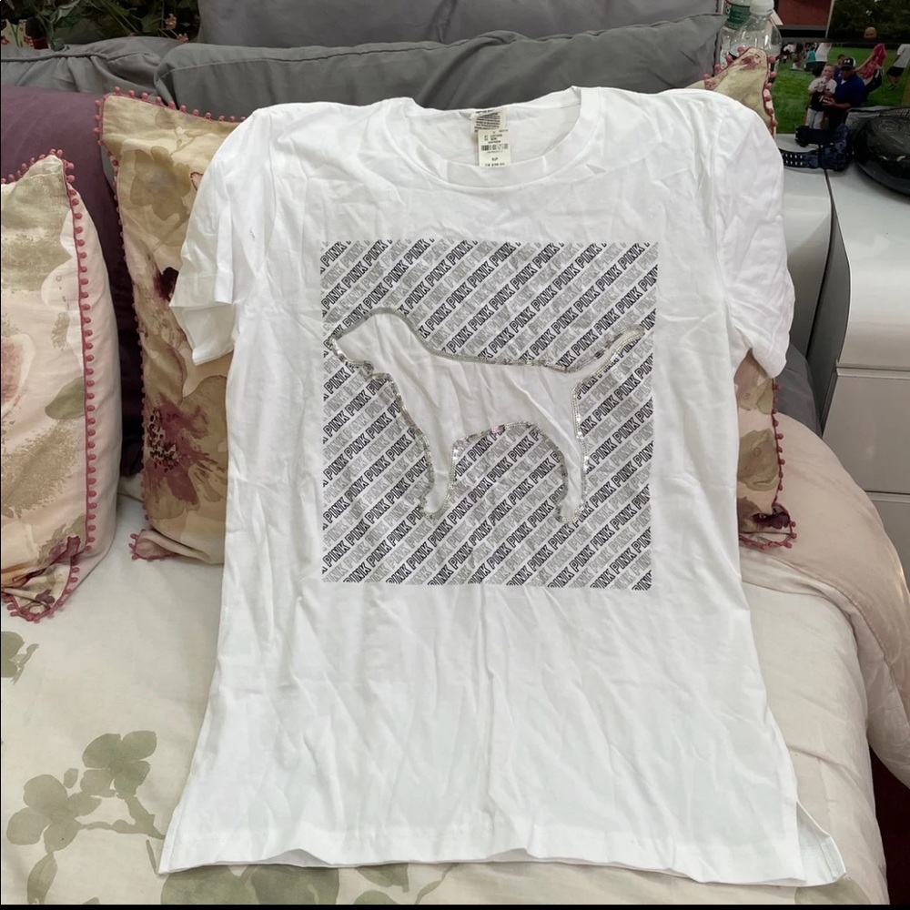 Victoria secret pink bling dog top